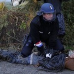 Arrestation à Notre-Dame-des-Landes, lundi 26 novembre 2012.