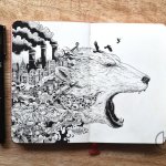 moleskine_doodles__meltdown_by_kerbyrosanes-d83qc4y