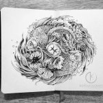 moleskine_doodles__pisces_by_kerbyrosanes-d7tqxvb