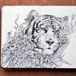 moleskine_doodles__white_tiger_by_kerbyrosanes-d6zuuv3