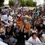 APTOPIX Mexico Students Protest