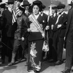 Madame Kimura in Suffrage Parade