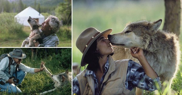 Un couple a vécu 6 ans avec des loups pour changer notre vision sur eux Pareja-lobos-e1435629144825