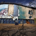 The 2008 Beijing Olympics venue for the beach volleyball competition lies deserted and unmaintained in central Beijing
