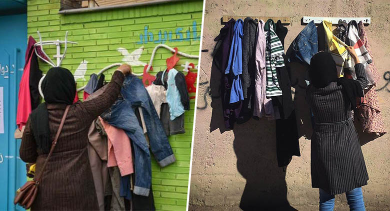 Pour aider les sans-abri, des « murs de la gentillesse » se multiplient en Iran