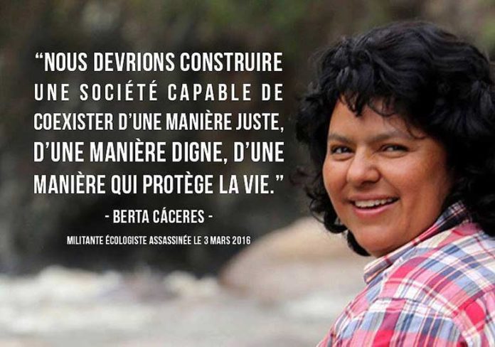 Des agents de l’État impliqués dans l’assassinat de Berta Cáceres au Honduras