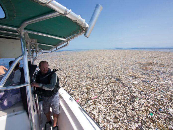Une nouvelle île de plastique photographiée dans les Caraïbes