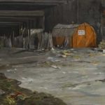 1981-2001 – J. Kreienbühl – La Défense, tunnel, vinyl sur isorel, 55 x 100 cm