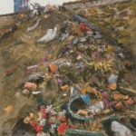 1981 – J. Kreienbühl – Les déchets du cimetière, vinyl, 65 x 50 cm