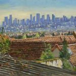 2003 – J. Kreienbühl – Vue sur Paris, vinyl syr toile, 45.50 x 117 cm