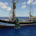 Ghost net sorti de l&rsquo;eau