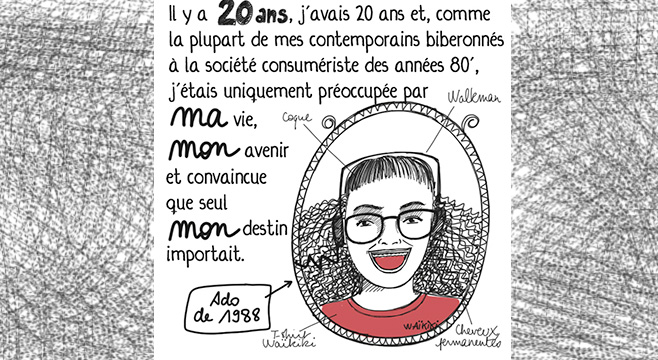 De consommatrice lambda à permacultrice : l’histoire d’une (dé)route illustrée en BD.