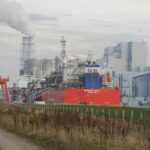 LNG_terminal_ship_in_the_Wilhelmina_harbour_the_Netherlands
