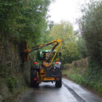 Hedge-trimming_in_progress,_Rudry_Rd,_Cardiff_-_geograph.org.uk_-_1527075