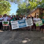 En Espagne. Collectifs Sierra de Gata et No a la Mina de Cañaveral. Crédit : Red Global Anti-extractivism.