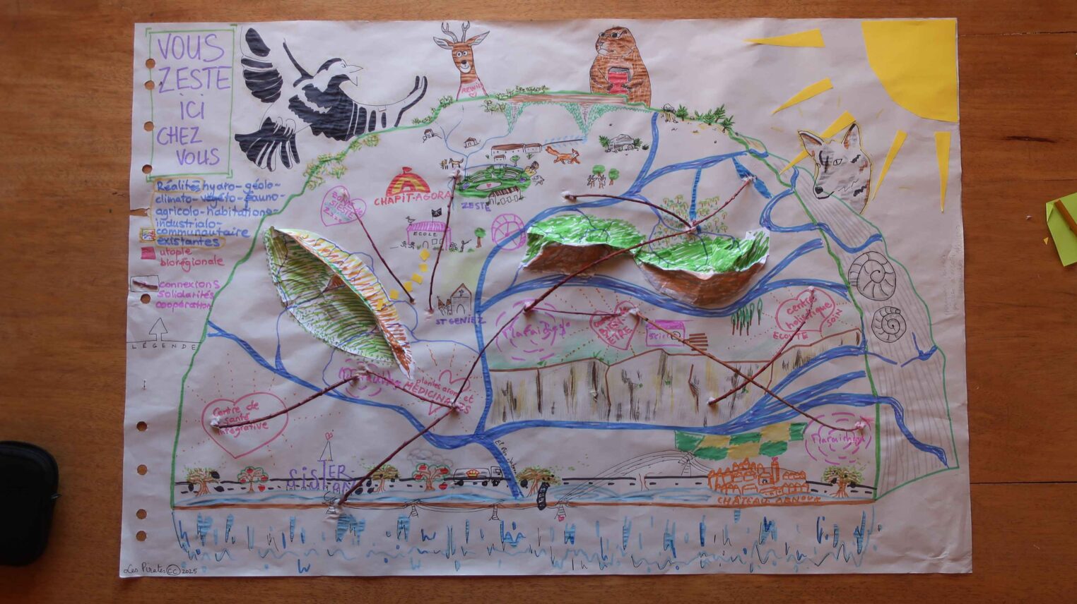 Carte réalisée à la Zeste (École des vivants) lors de la formation immersive - avec toutes autorisations - Jean Christophe Anna